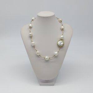Collana Corta Perle e Argento