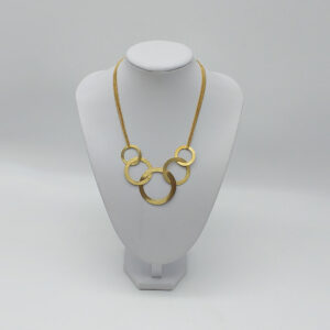 Collana Corta Argento Graffiato