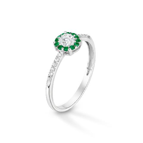 A1W1S1 anello bianco e verde