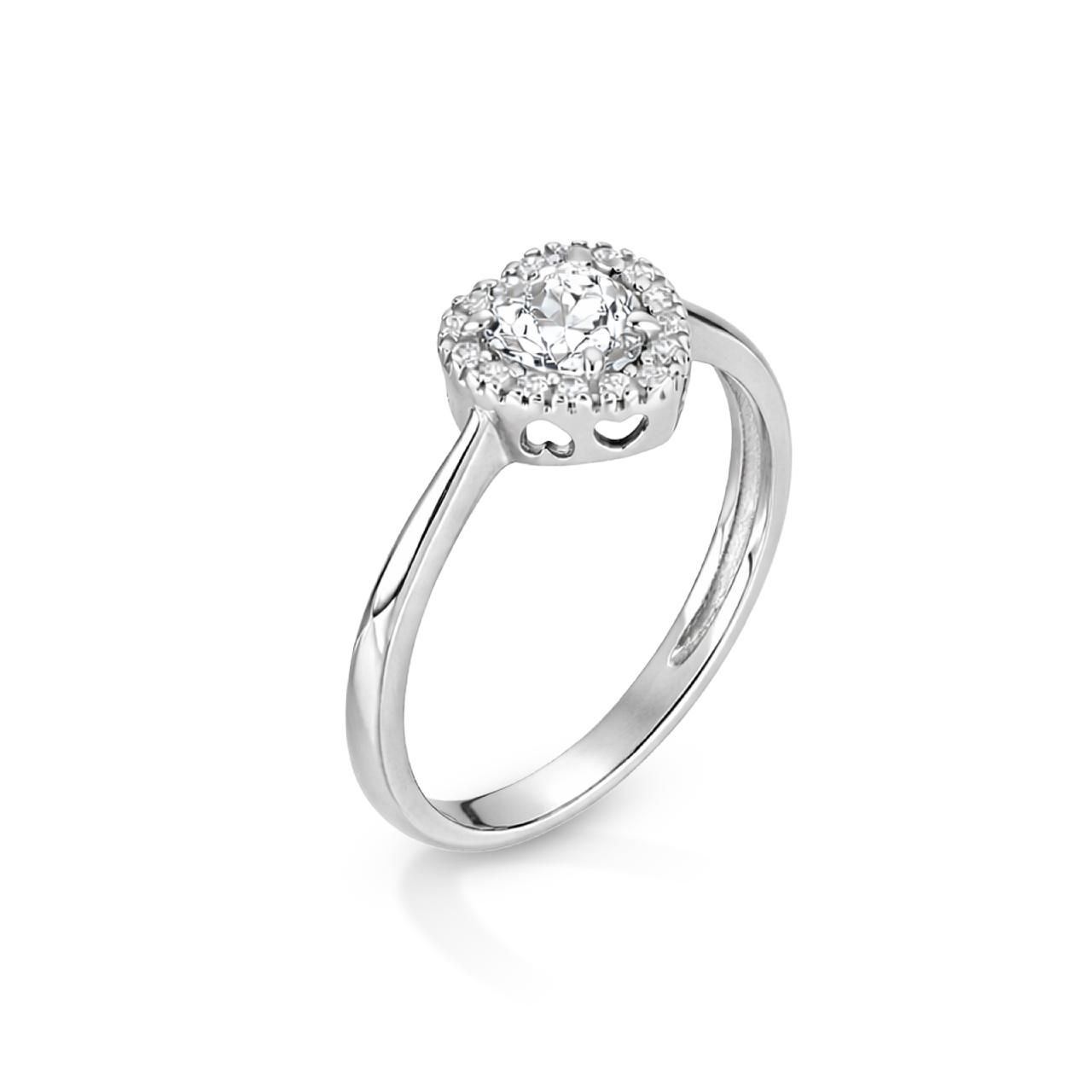 A4J1B1 Anello Cuore Bianco Oro Bianco 6853 10